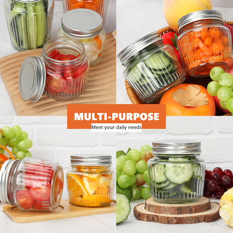 Cehomi multiuse 8oz jars ideal for honey, jam, spices and gifts.