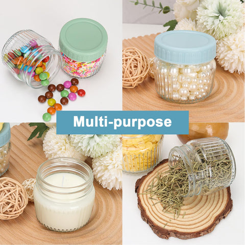 Cehomi clear mason jars for spice, jam, honey, and pantry storage