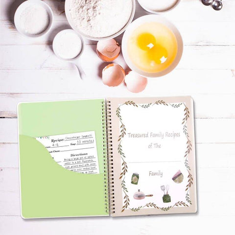 Ceiba Tree Recipe Book fits on the counter at 8.5-by-11-inch size.