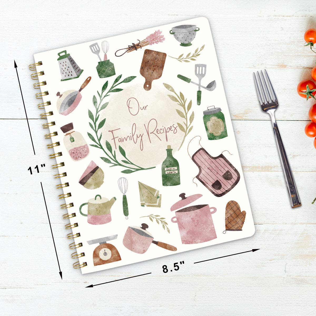 Ceiba Tree Recipe Book tabs organize recipes for quick navigation.