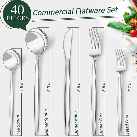 CEKEE dishwasher-safe flatware in kitchen drawer