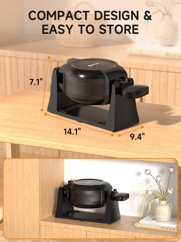 Celahapy 1400W power cooks waffles fast during busy mornings