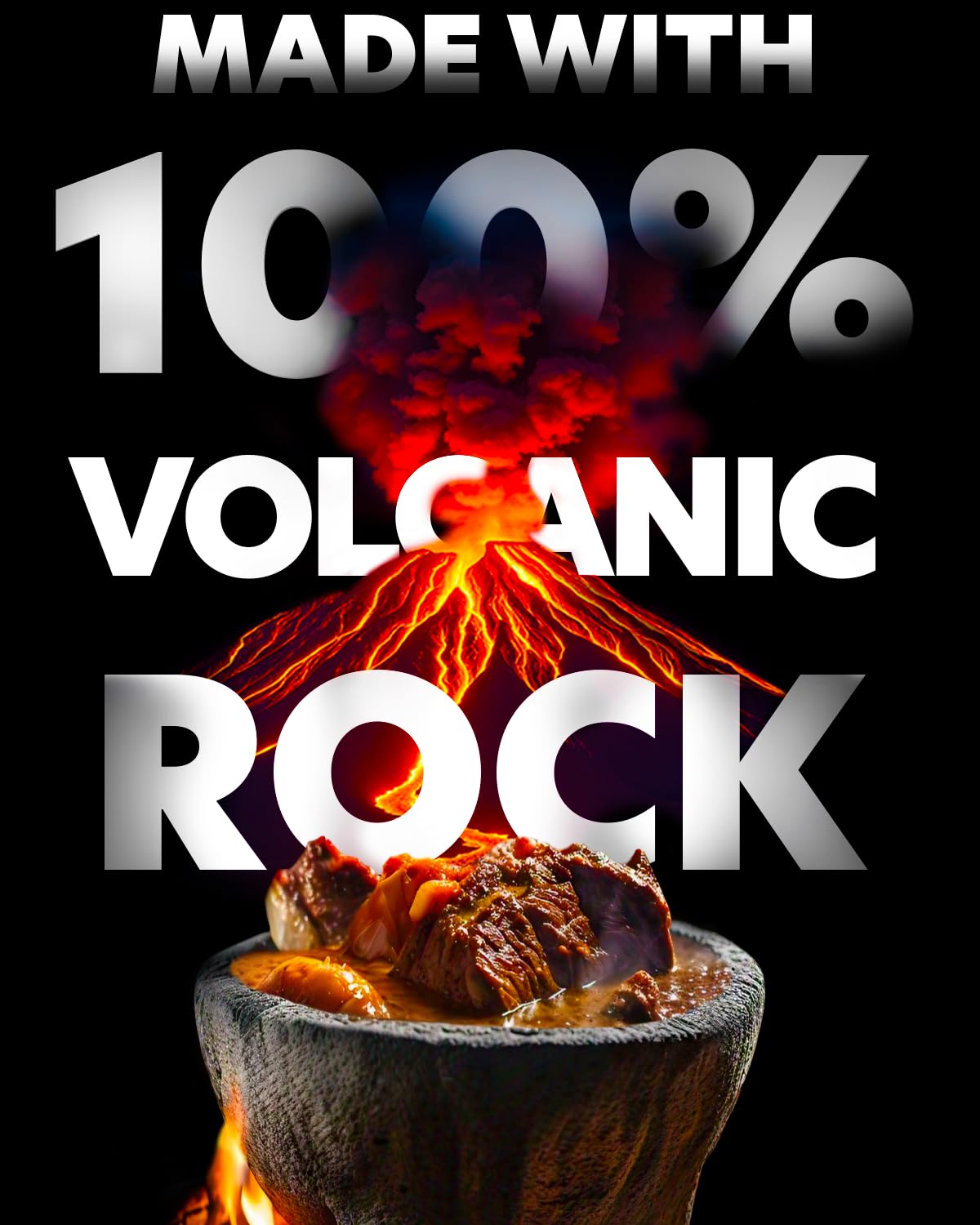 CEMPASUCHIL volcanic stone mortar for fresh guacamole and salsas.