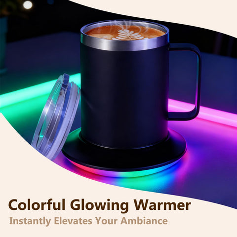 Cemsiupin LED base glow adds ambient lighting while heating