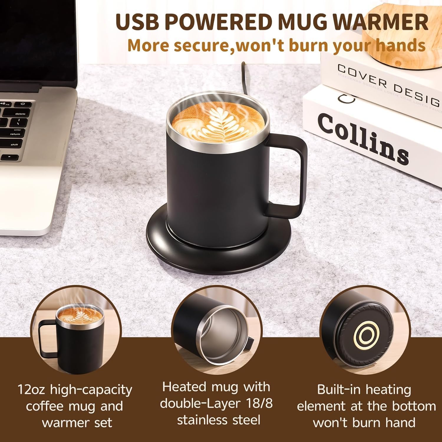 Cemsiupin mug lid to preserve heat and prevent spills