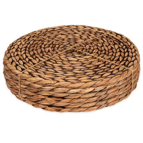 CENBOSS woven placemats in brown wash add rustic charm for everyday meals.