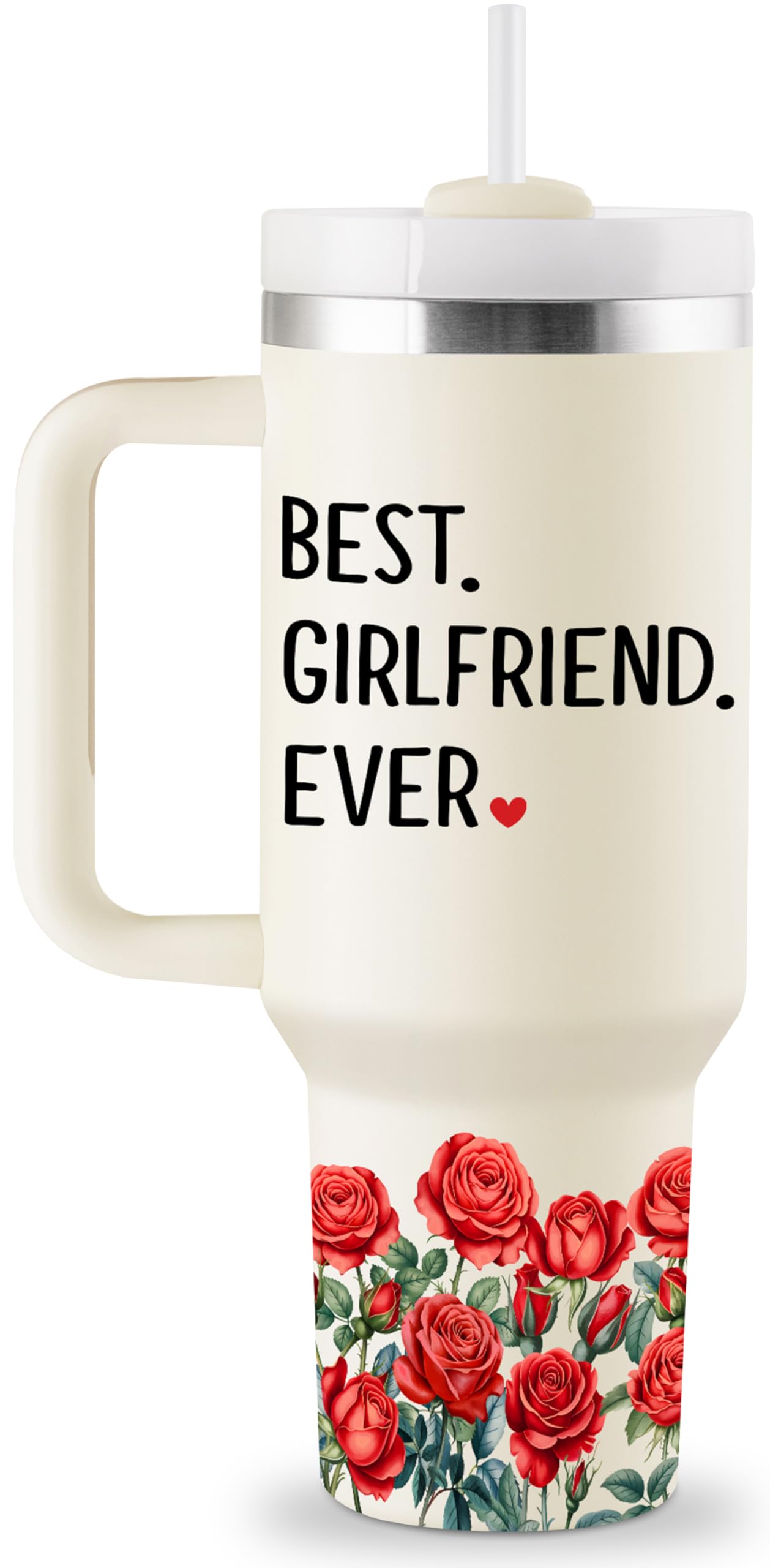 CENDARTE 40oz tumbler front design; vibrant pattern great for gifting and daily use