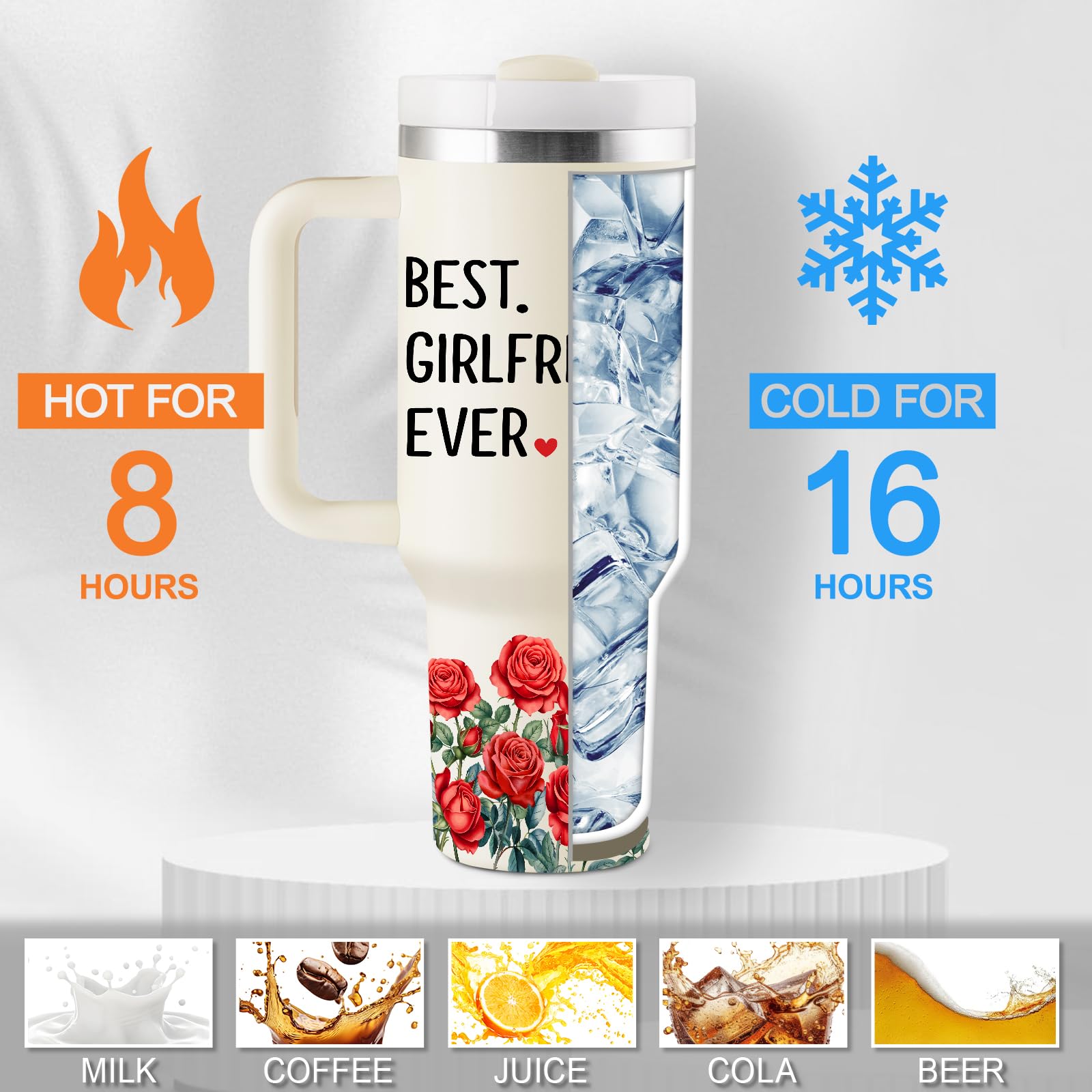 CENDARTE 40oz tumbler in use at work or gym; durable stainless steel companion