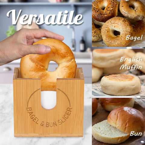 cenleoha bagel slicer easy-clean design enables quick rinsing