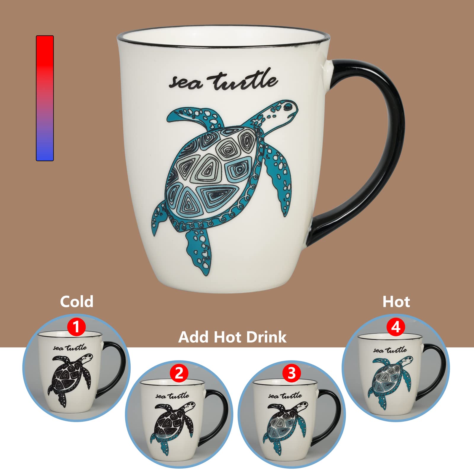 Ceramicfor 14oz ceramic mug ideal for hot or cold beverages