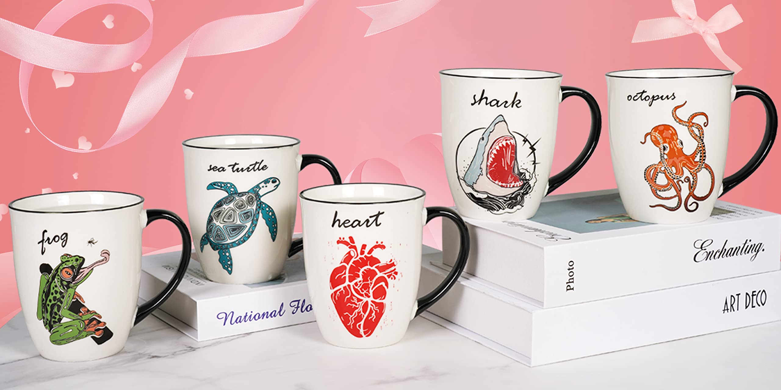 Ceramicfor Octopus microwave-safe mug; hand washing helps preserve the finish.