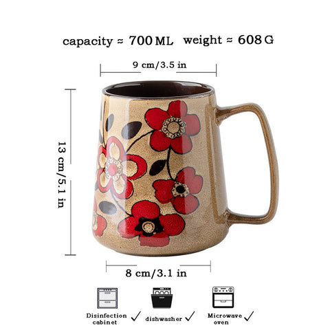 Ceraozmus 24oz mug kiln glaze texture showing unique color variation