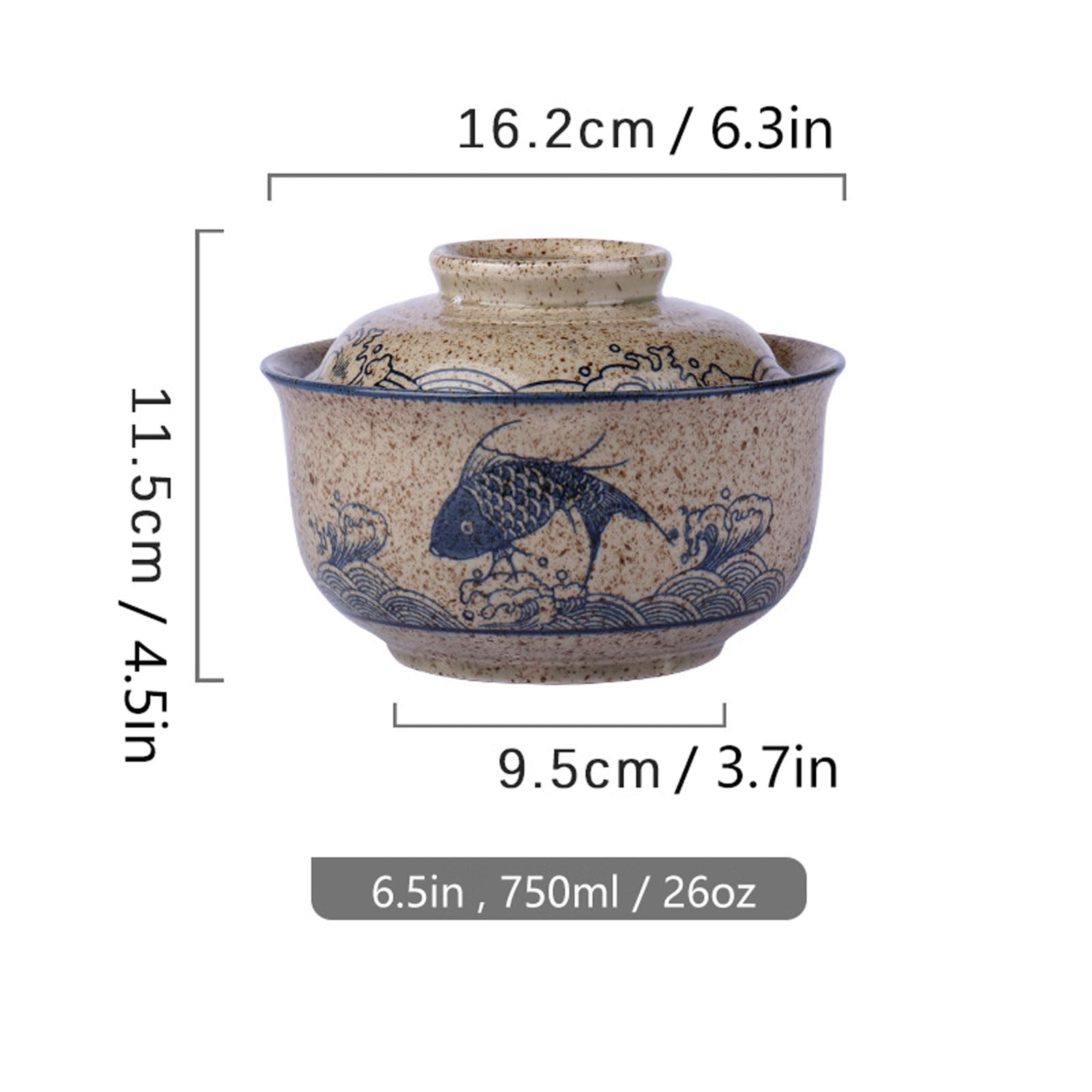 Ceraozmus ramen bowl set spoon included for easy, comfortable dining