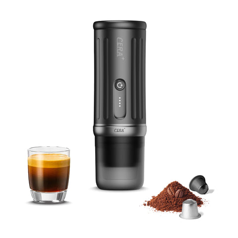CERA+ CERApresso compact-design ideal for quick espresso on the go.