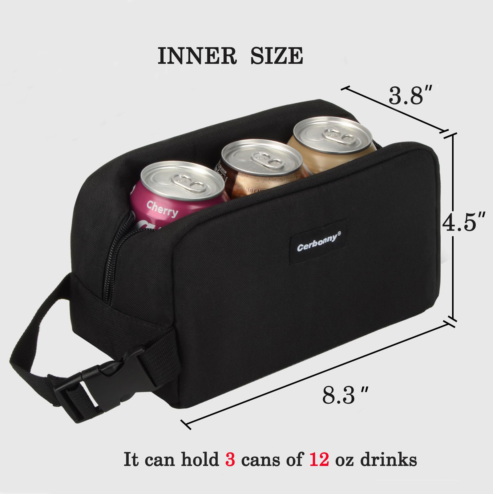 Cerbonny freezable snack bag interior sized for fruits and snacks.