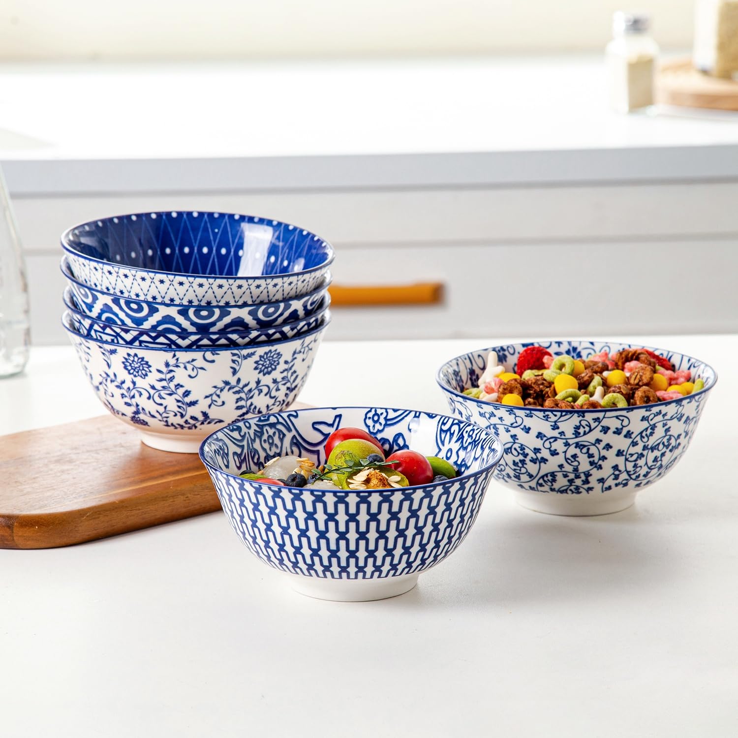 Cerkik 6-inch porcelain dinner bowl for main courses and sides