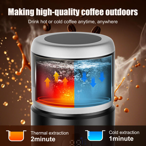 Ceshu supports ground coffee and capsules for flexible brewing anywhere.