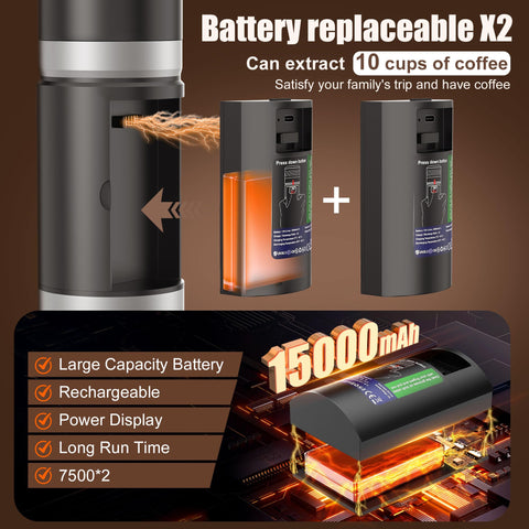 Ceshu ultra-lightweight coffee maker ideal for camping or travel.