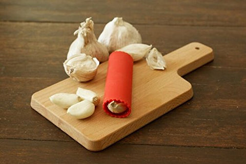 Compact design fits neatly in a drawer for quick garlic prep