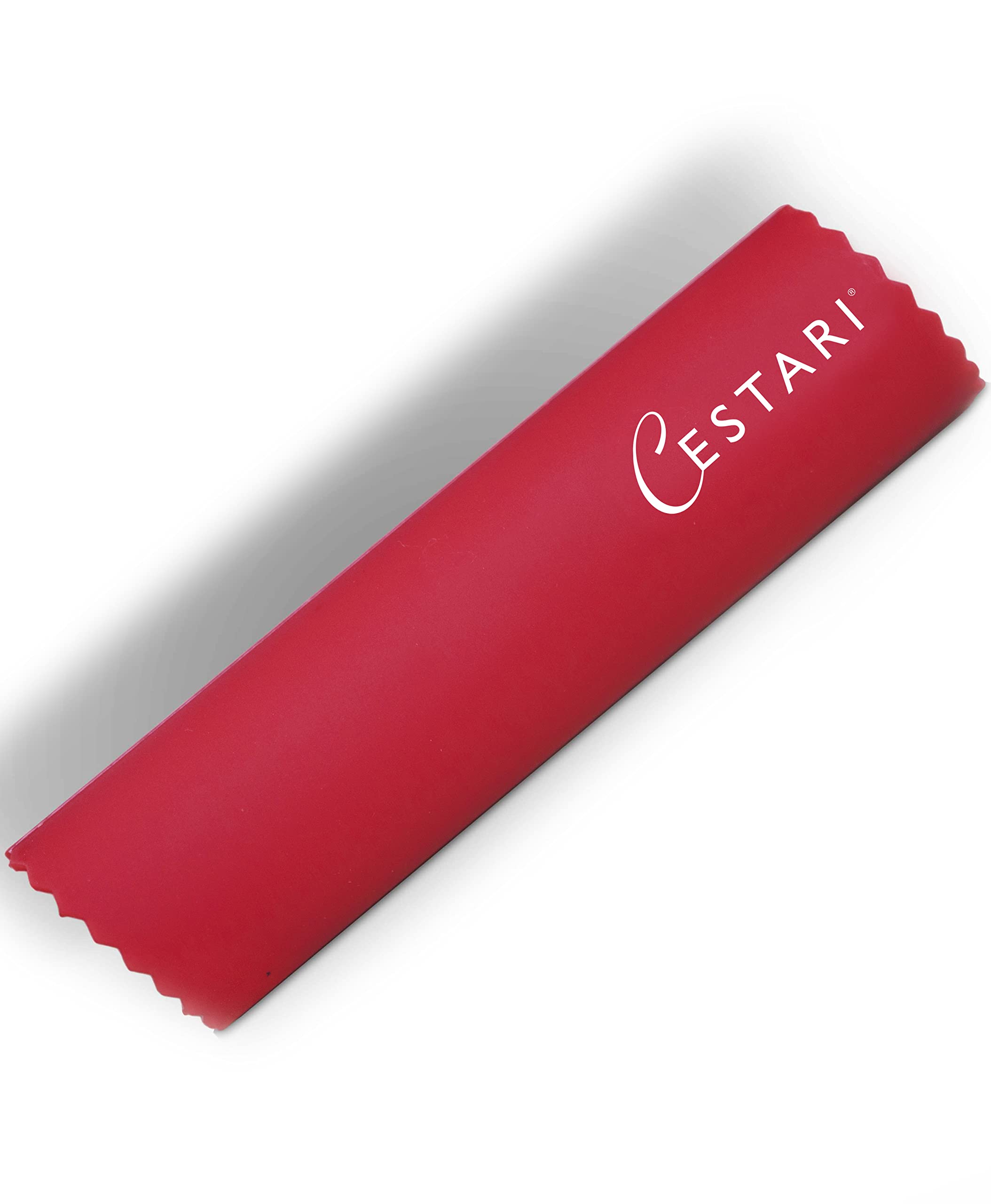 Cestari silicone garlic peeler roller demonstrating skin removal for clean prep