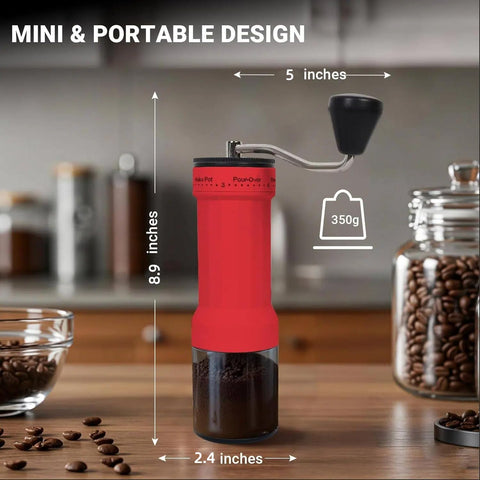 CEVING mini grinder 30g capacity for fresh daily brews.