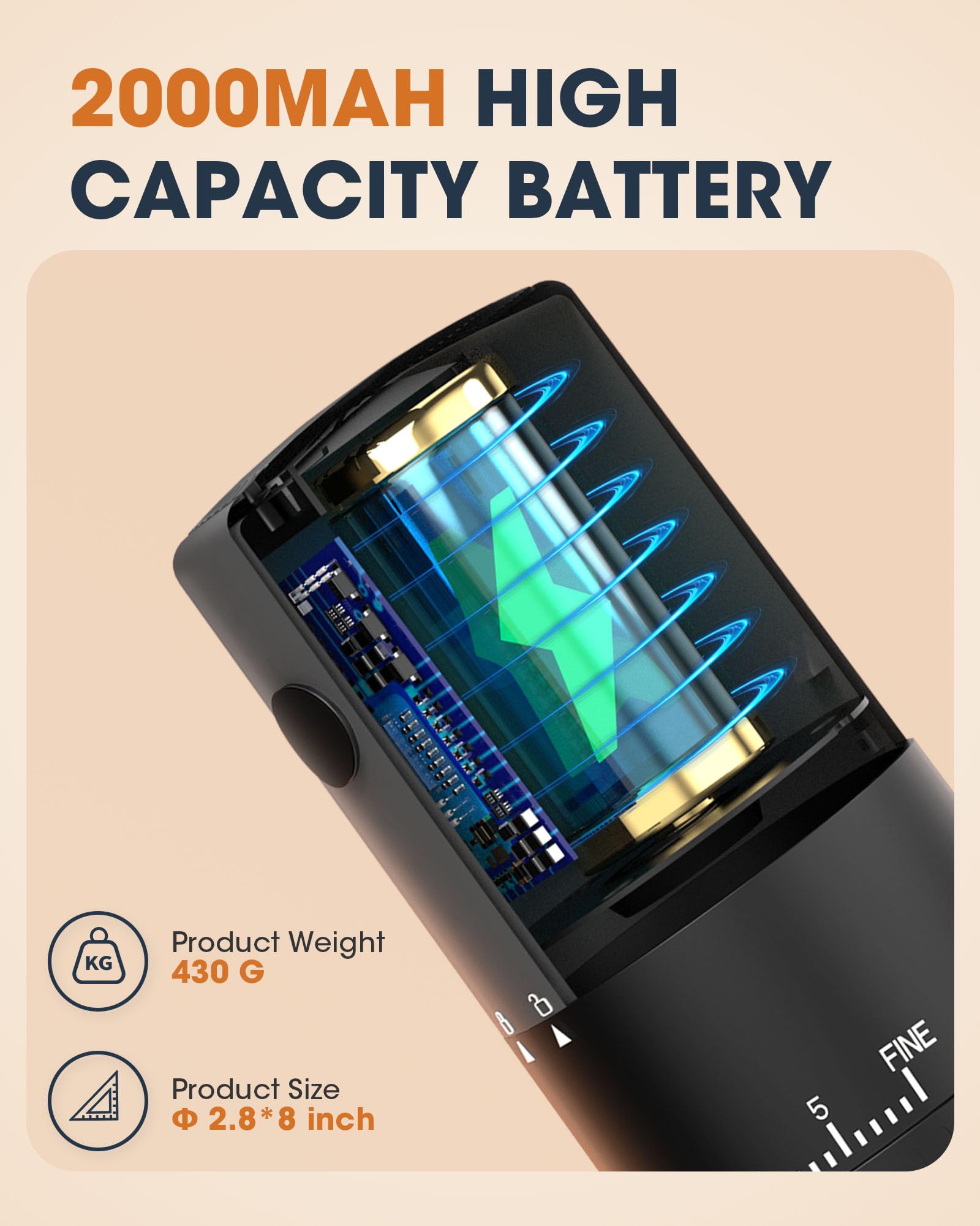 CEVING ProGrind X1 packaging includes cleaning brush and USB-C cable