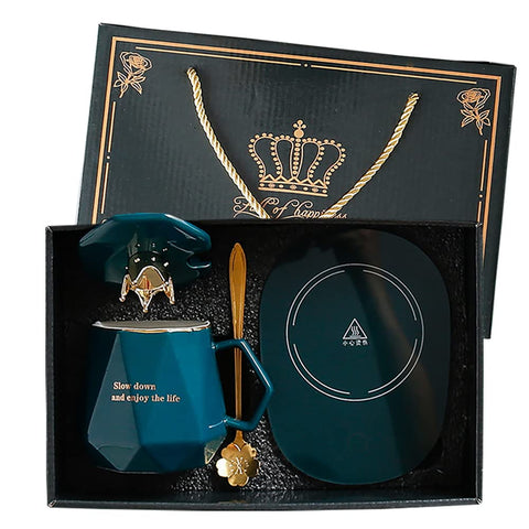CGHWBEA coffee warmer desk set with mug keeps beverages warm at work