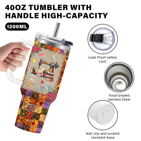 CGMIBAS leak-proof lid protects fabric and equipment from spills while you sew.