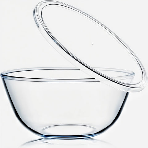 CGNWEEPS 4.7QT bowl with white lid for spill free food prep and storage