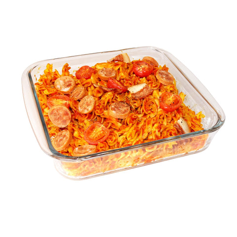 CGNWEEPS 8x8in square bake dish with compact, oven-ready design for easy meals.