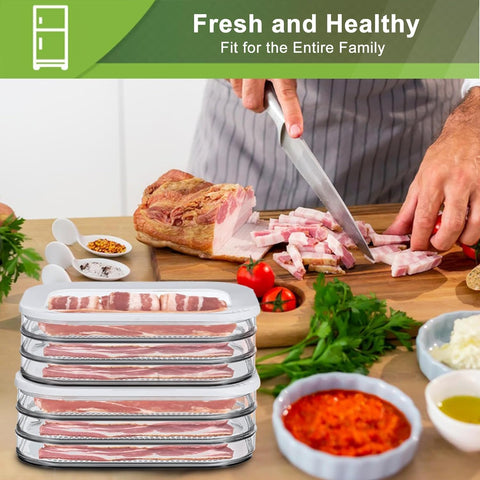 CHACHAE deli container stores cold cuts neatly in the fridge.