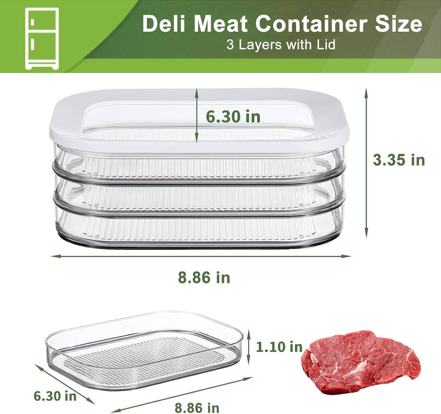 CHACHAE deli container with secure-seal lid prevents spills.
