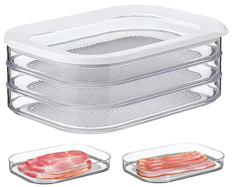 CHACHAE deli container with stackable-lid saves fridge space for portions.