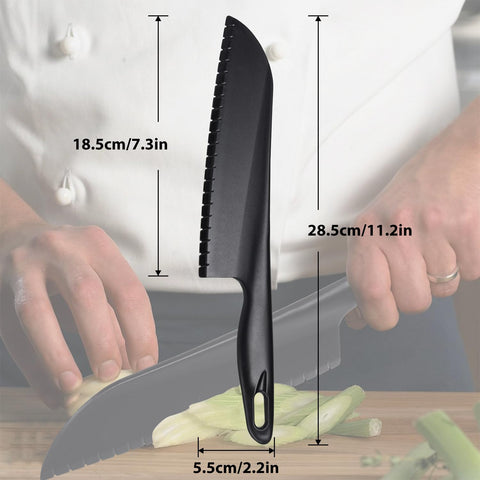 ChaLeeMoo nylon knife is dishwasher-safe for easy cleanup