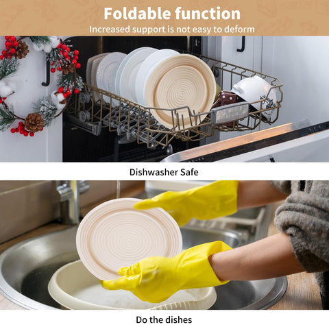 Cham-X BPA-free silicone banneton bowl for safe, durable proofing.