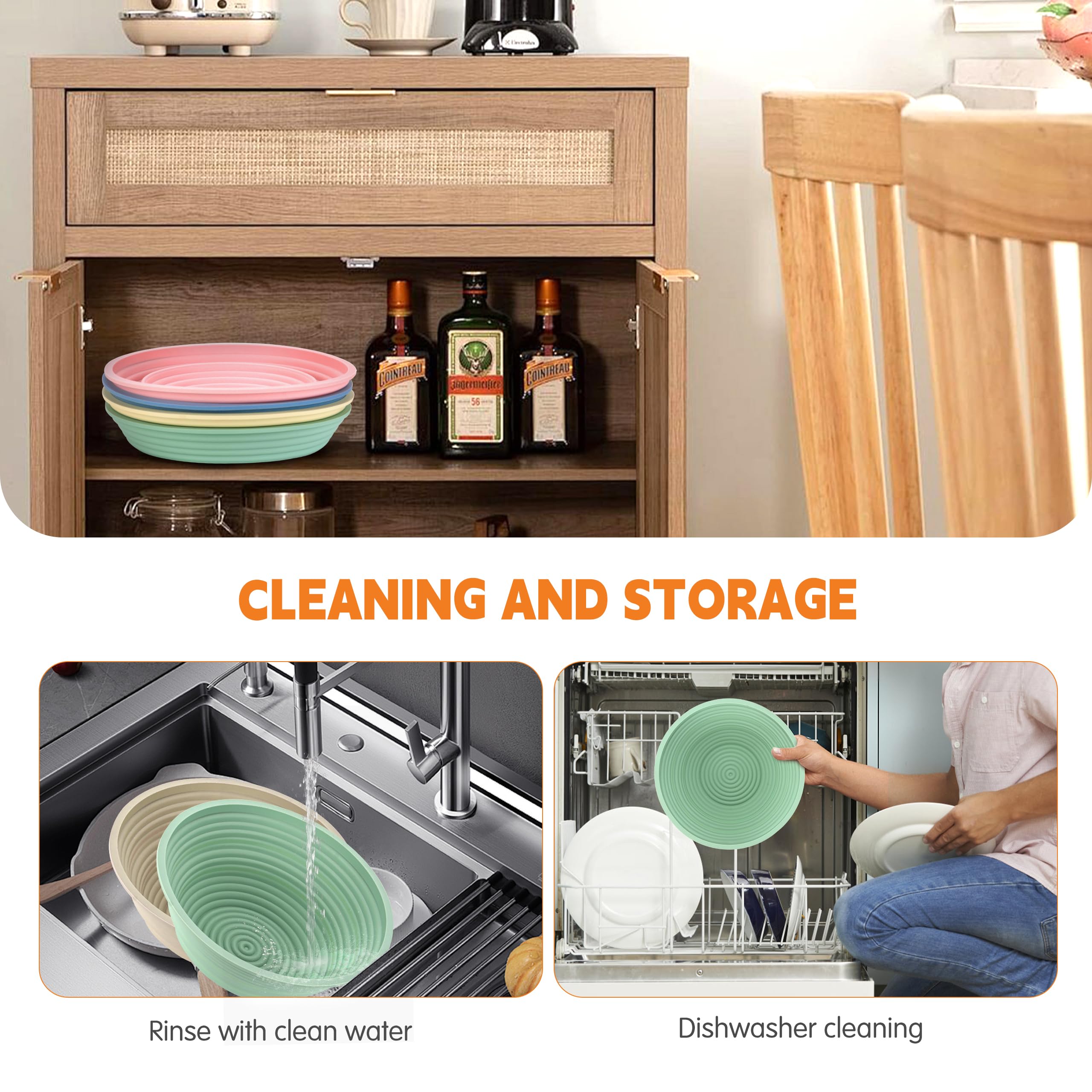 Cham-X silicone banneton basket multi-purpose tool for sourdough and more