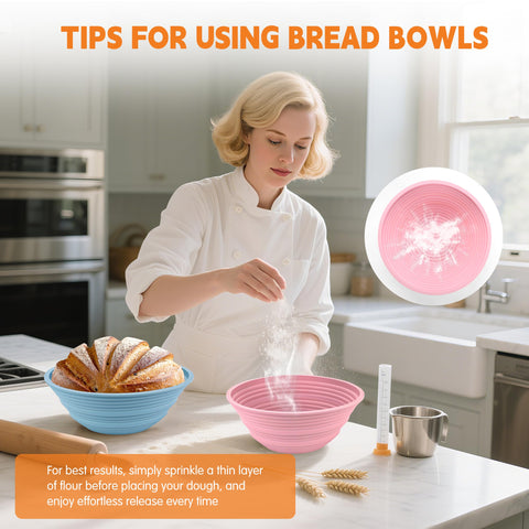 Cham-X silicone banneton basket oven, microwave, fridge, and dishwasher safe