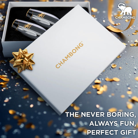 Chambong hand-blown crystal-clear glass designed for classy entertaining