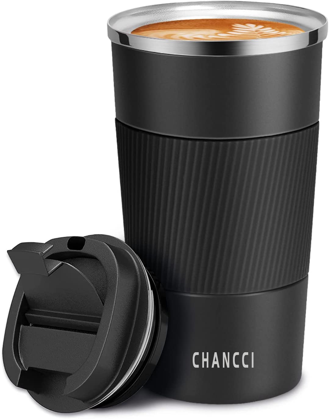 CHANCCI 16oz travel mug with leakproof lid for hot or cold drinks on the go