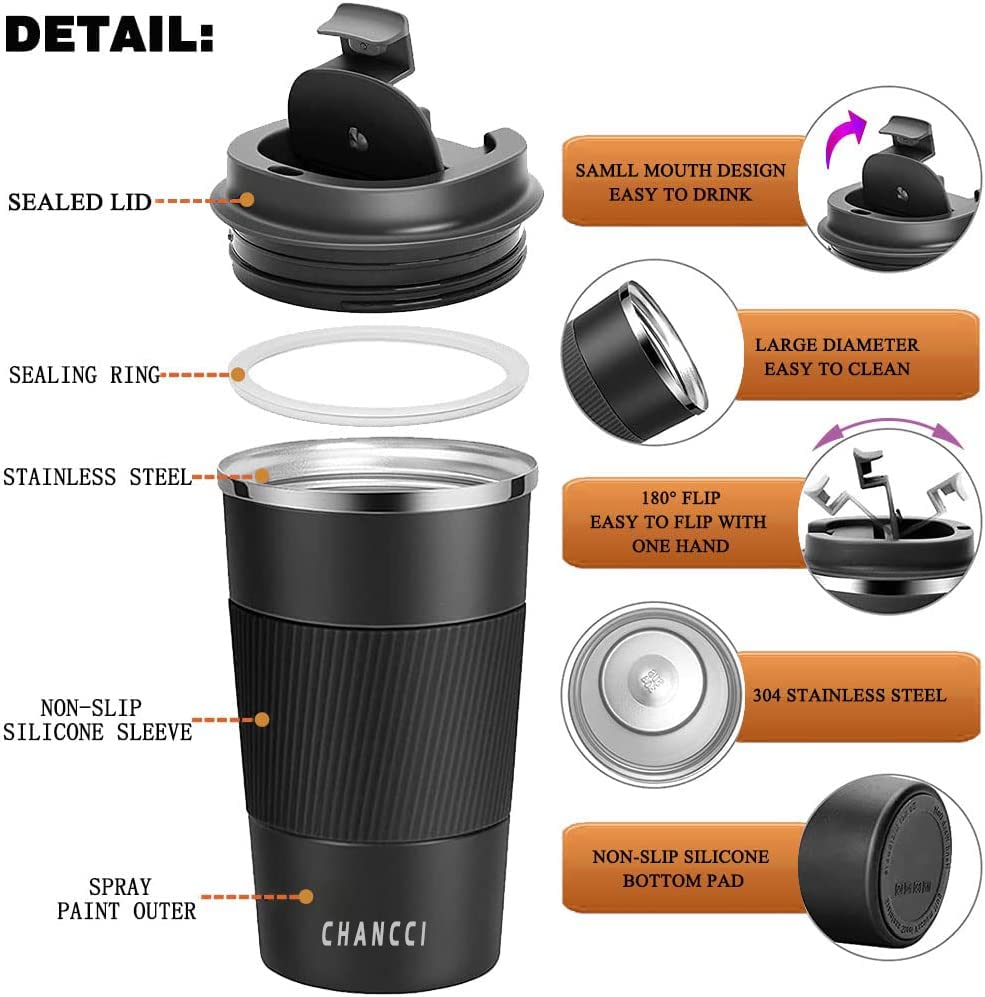CHANCCI double-wall stainless steel insulation maintains beverage temperature