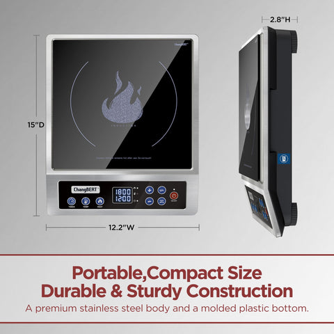 ChangBERT stainless steel housing resists heat and cleans easily