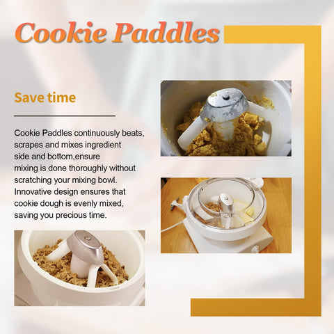 ChangTa central-curve paddles promote efficient dough mixing without excessive bowl contact.