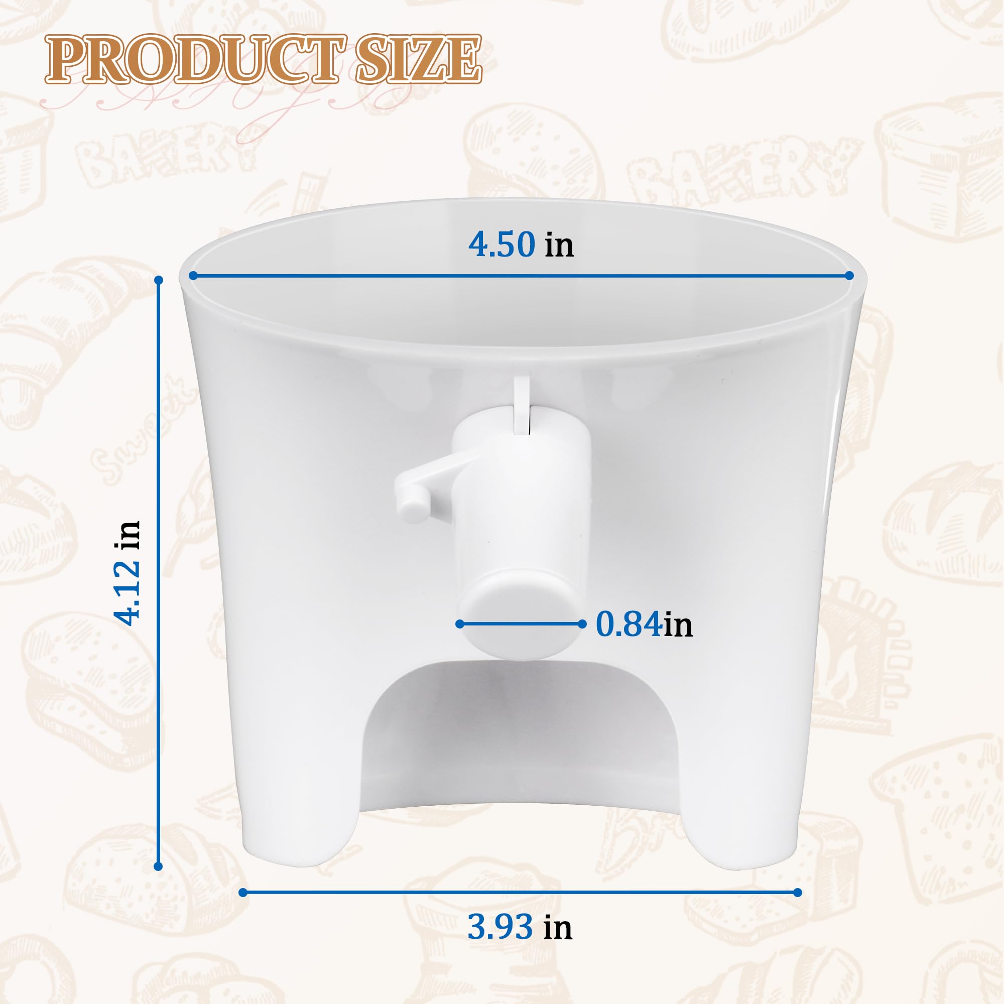 ChangTa flour funnel uses dishwasher-safe material for quick cleanup.
