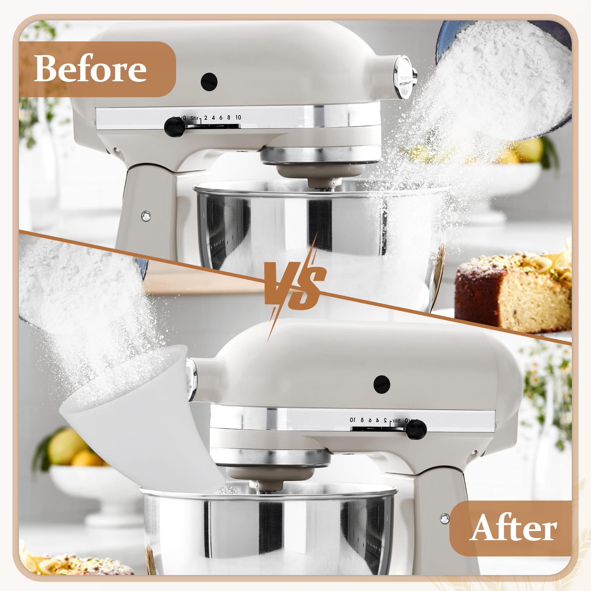 ChangTa flour funnel delivers ingredients with precision to avoid spills.