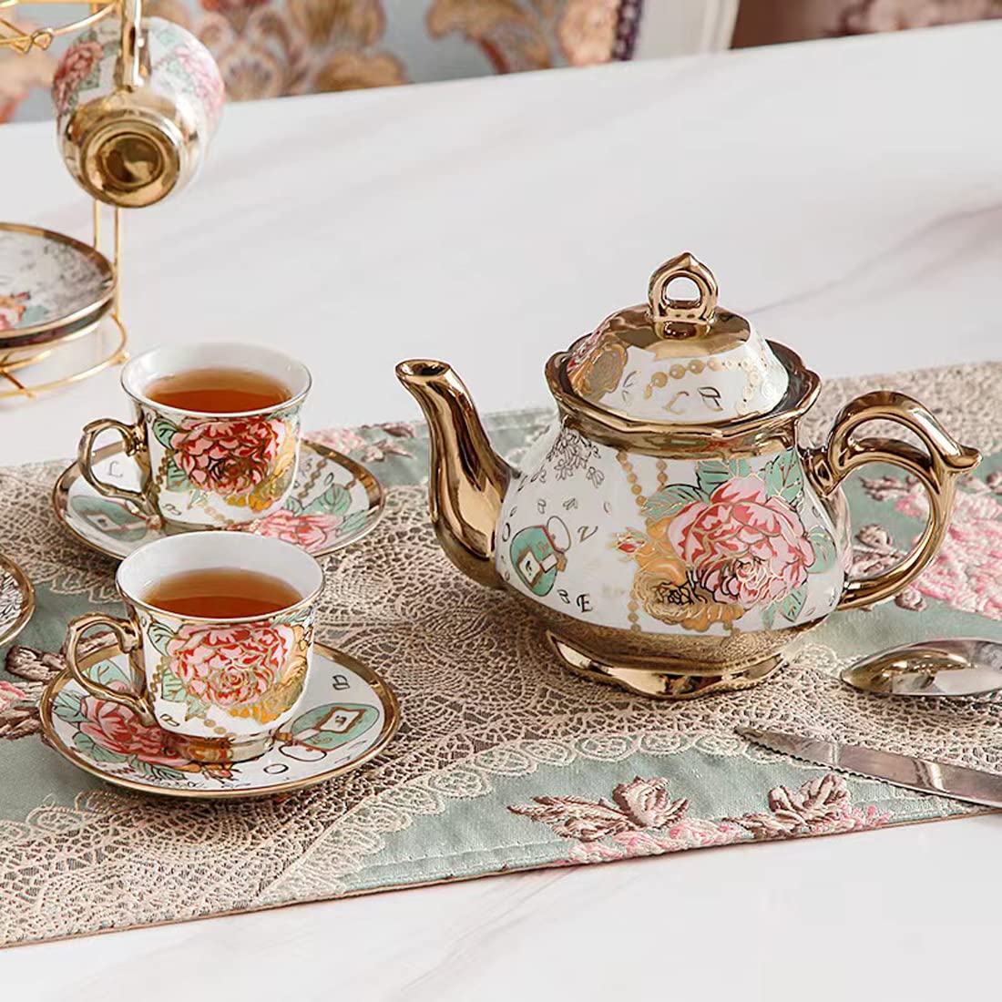 CHANJOON gold trim closeup highlights craftsmanship and luxury detail.