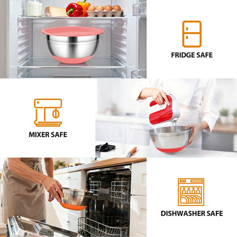 CHAREADA BPA-free lids seal bowls for fresh storage