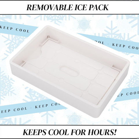 Charcoolerie ice pack removable detail shows portable cooling on the go