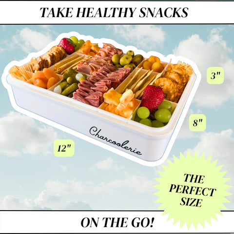 Charcoolerie lid-as-serving-tray demonstrates a lid doubling as a bread and dip tray