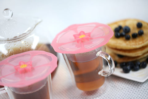 Charles Viancin Hibiscus cover is dishwasher-safe for easy cleanup.