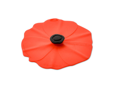 Charles Viancin Poppy drink covers set of 2 sealed on glassware for freshness